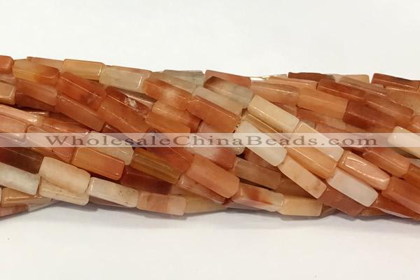 CCU1158 15 inches 4*13mm cuboid agate beads