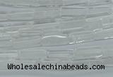 CCU516 15.5 inches 4*13mm cuboid white crystal beads wholesale