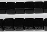 CCU82 15.5 inches 12*12mm cube black agate beads wholesale