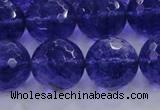 CCY608 15.5 inches 20mm faceted round blue cherry quartz beads