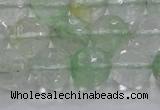 CCY615 15.5 inches 14mm faceted round green cherry quartz beads