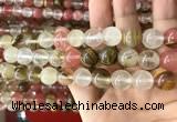 CCY634 15.5 inches 12mm round volcano cherry quartz beads wholesale