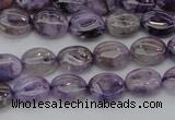 CDA300 15.5 inches 7*8mm oval dyed dogtooth amethyst beads