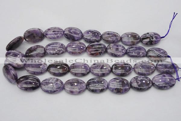 CDA302 15.5 inches 18*25mm oval dyed dogtooth amethyst beads