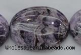 CDA304 15.5 inches 30*40mm oval dyed dogtooth amethyst beads