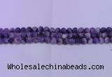 CDA350 15.5 inches 4mm round matte dogtooth amethyst beads