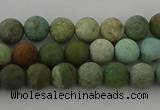 CDB101 15.5 inches 6mm round matte New dragon blood jasper beads