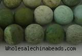 CDB104 15.5 inches 12mm round matte New dragon blood jasper beads