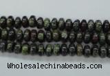 CDB233 15.5 inches 4*6mm rondelle natural dragon blood jasper beads