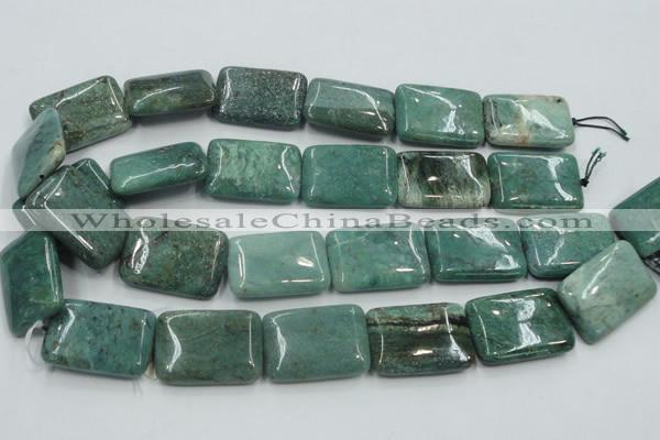 CDB25 15.5 inches 22*30mm rectangle natural new dragon blood jasper beads