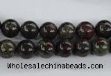 CDB252 15.5 inches 10mm round natural dragon blood jasper beads