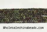 CDB340 15.5 inches 4mm round dragon blood jasper beads wholesale