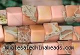 CDE1200 15.5 inches 4.5mm - 5mm cube sea sediment jasper beads