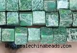 CDE1208 15.5 inches 4.5mm - 5mm cube sea sediment jasper beads