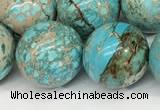 CDE1372 15.5 inches 16mm round sea sediment jasper beads wholesale