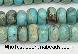 CDE1400 15.5 inches 3*4mm rondelle sea sediment jasper beads