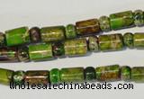 CDE142 3*6mm rondelle & 6*9mm tube dyed sea sediment jasper beads