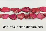 CDE1433 25*35mm - 35*45mm freefrom sea sediment jasper slab beads