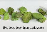 CDE1445 Top drilled 15*25mm - 30*50mm freefrom sea sediment jasper beads