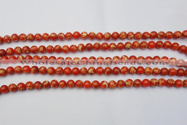 CDE2001 15.5 inches 6mm round dyed sea sediment jasper beads