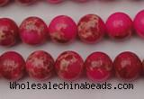 CDE2013 15.5 inches 8mm round dyed sea sediment jasper beads