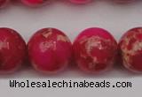 CDE2018 15.5 inches 18mm round dyed sea sediment jasper beads