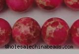 CDE2021 15.5 inches 24mm round dyed sea sediment jasper beads