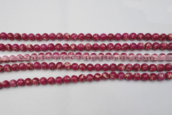 CDE2033 15.5 inches 4mm round dyed sea sediment jasper beads