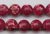 CDE2037 15.5 inches 12mm round dyed sea sediment jasper beads