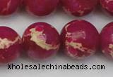 CDE2041 15.5 inches 20mm round dyed sea sediment jasper beads