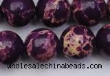 CDE2051 15.5 inches 18mm round dyed sea sediment jasper beads