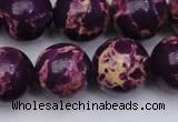 CDE2052 15.5 inches 20mm round dyed sea sediment jasper beads