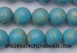 CDE2059 15.5 inches 12mm round dyed sea sediment jasper beads