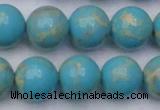 CDE2061 15.5 inches 16mm round dyed sea sediment jasper beads