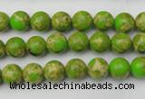 CDE2066 15.5 inches 4mm round dyed sea sediment jasper beads