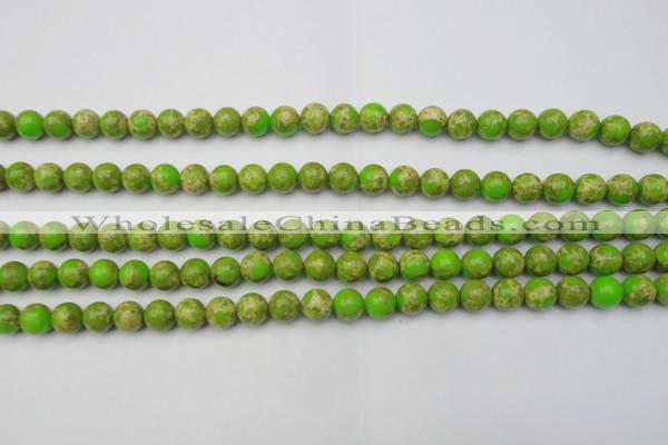 CDE2066 15.5 inches 4mm round dyed sea sediment jasper beads