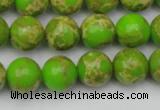 CDE2070 15.5 inches 12mm round dyed sea sediment jasper beads