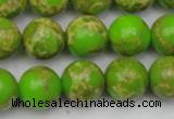 CDE2071 15.5 inches 14mm round dyed sea sediment jasper beads