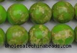 CDE2073 15.5 inches 18mm round dyed sea sediment jasper beads