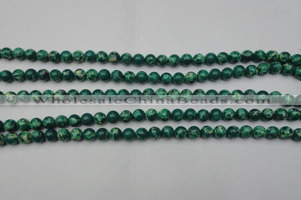 CDE2077 15.5 inches 4mm round dyed sea sediment jasper beads