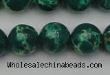 CDE2083 15.5 inches 16mm round dyed sea sediment jasper beads