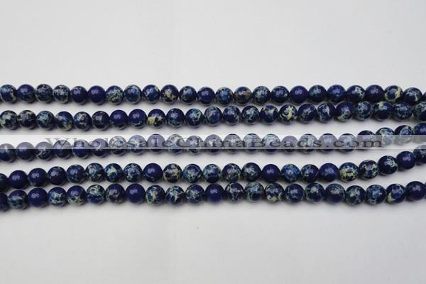 CDE2089 15.5 inches 6mm round dyed sea sediment jasper beads