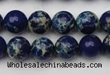 CDE2091 15.5 inches 10mm round dyed sea sediment jasper beads