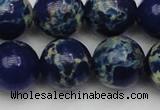 CDE2094 15.5 inches 16mm round dyed sea sediment jasper beads