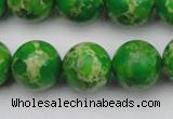 CDE2225 15.5 inches 14mm round dyed sea sediment jasper beads