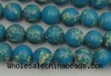 CDE2231 15.5 inches 4mm round dyed sea sediment jasper beads