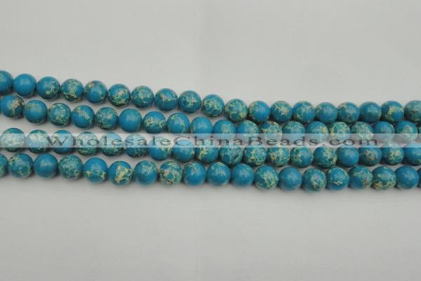 CDE2233 15.5 inches 8mm round dyed sea sediment jasper beads