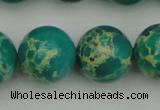 CDE2249 15.5 inches 18mm round dyed sea sediment jasper beads