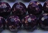 CDE2538 15.5 inches 20mm faceted round dyed sea sediment jasper beads