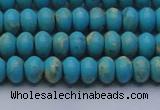 CDE2640 15.5 inches 5*8mm rondelle dyed sea sediment jasper beads